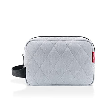 reisenthel cosmeticpouch rhombus light grey - toiletry bag for cosmetics, charging cables and personal items on sale